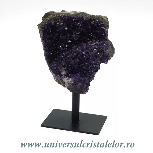 Ametist pe suport de metal mineral unicat m03
