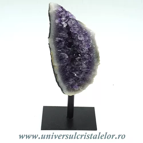 Ametist pe suport de metal mineral unicat m05