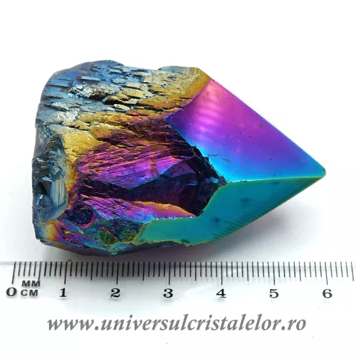 Ametist titan aura varf cu baza unicat m11