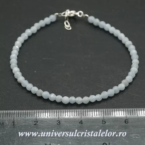 Bratara angelit rotund fatetat - 3,6mm Bratara angelit rotund fatetat - 3,6mm