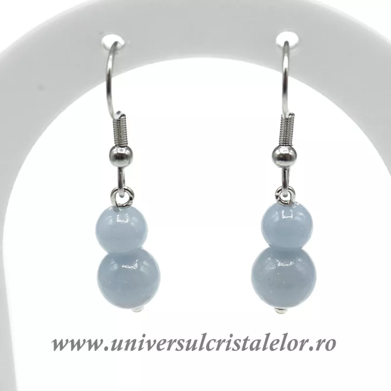 Cercei angelit rotund-8mm m03 Cercei angelit rotund-8mm m03