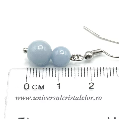 Cercei angelit rotund-8mm m03 Cercei angelit rotund-8mm m03