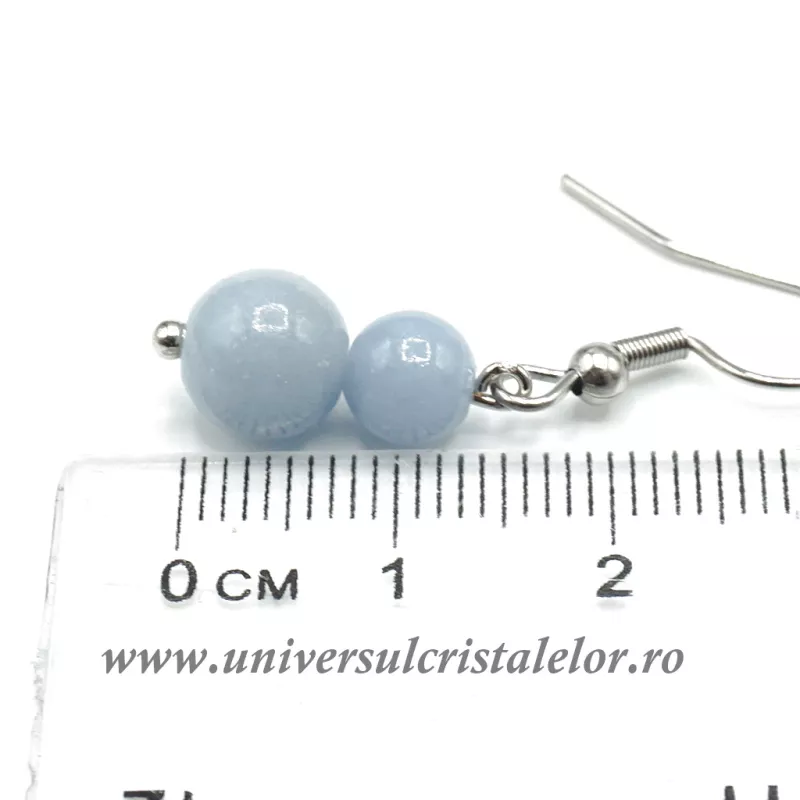 Cercei angelit rotund-8mm m03 Cercei angelit rotund-8mm m03