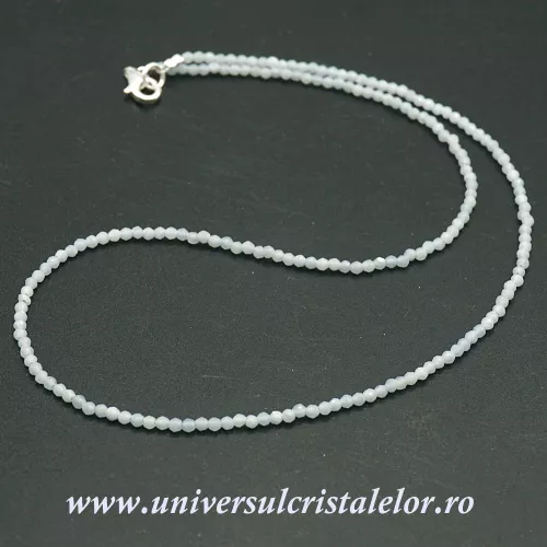Colier angelit rotund fatetat - 2,5mm Colier angelit rotund fatetat - 2,5mm