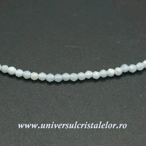 Colier angelit rotund fatetat - 2,5mm Colier angelit rotund fatetat - 2,5mm