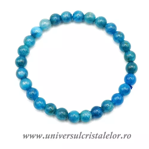 Bratara apatit pe elastic - 6.5 mm