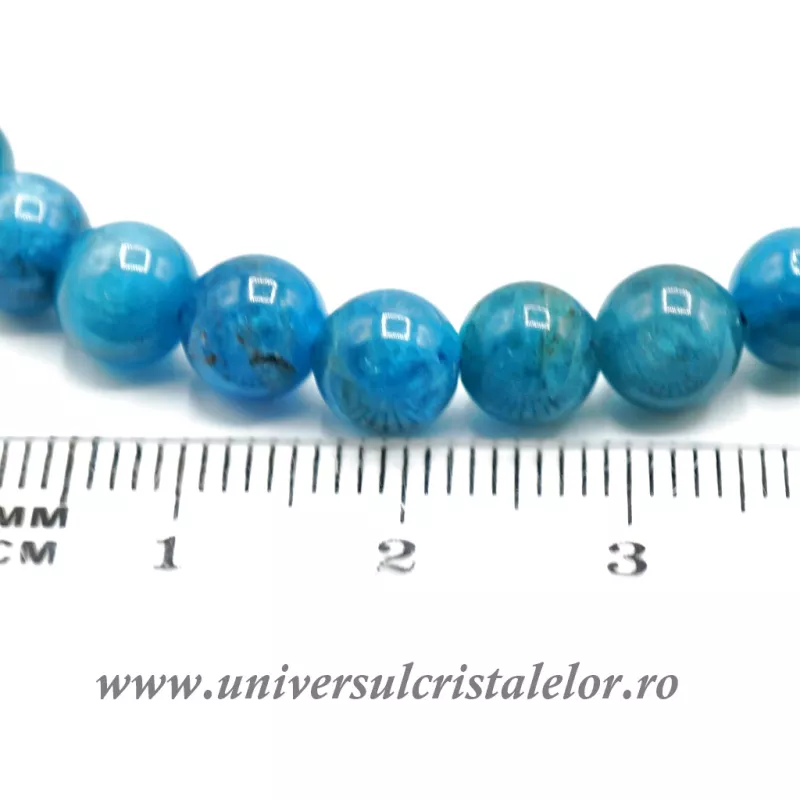 Bratara apatit pe elastic - 6.5 mm