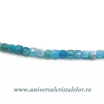 Colier apatit cub fatetat - 2,6mm Colier apatit cub fatetat - 2,6mm