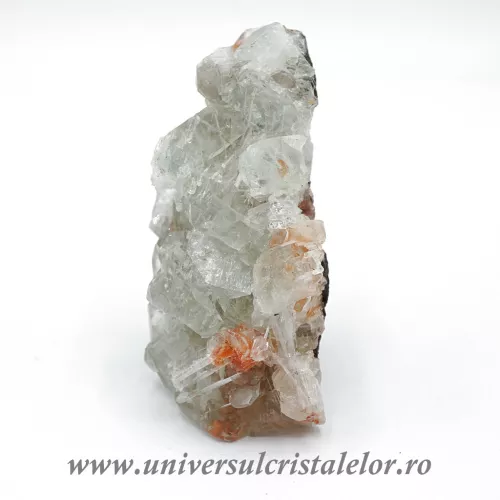 Stilbit cu apofilit verde unicat m03