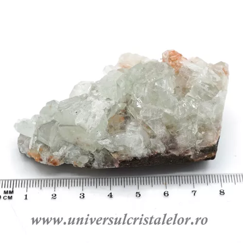 Stilbit cu apofilit verde unicat m03