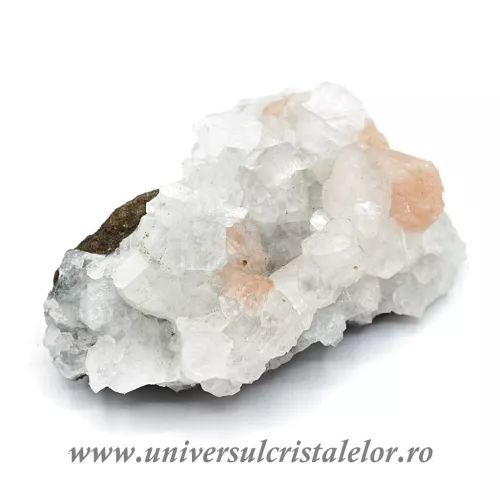 Stilbit cu apofilit verde unicat m01