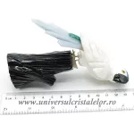 Figurina aragonit papagal m1