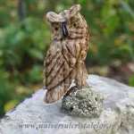 Figurina aragonit bufnita m6