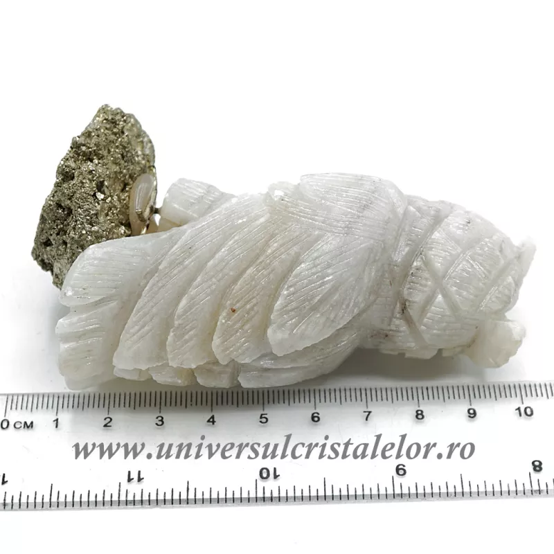 Figurina aragonit bufnita m4