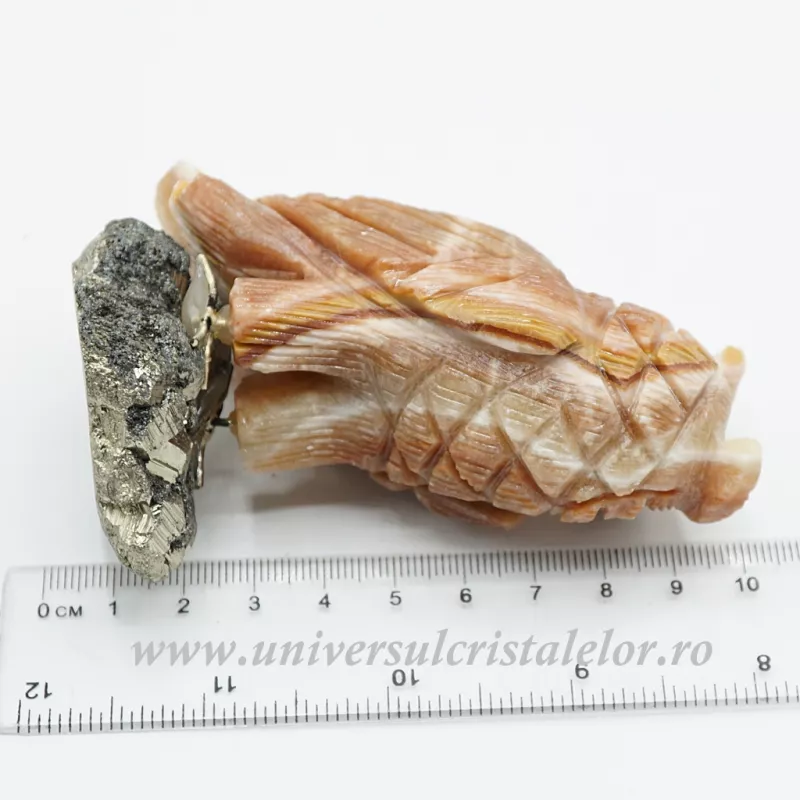 Figurina aragonit bufnita m2