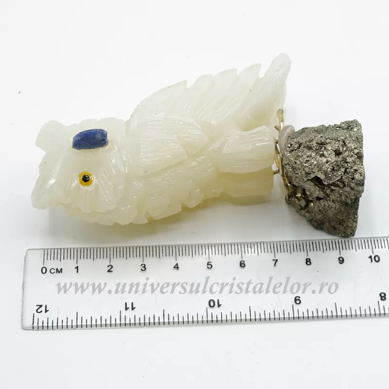 Figurina aragonit bufnita m4