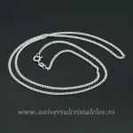 Lantisor Argint model cuban subtire m1- 55cm