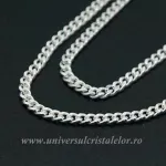 Lantisor Argint model cuban subtire m1- 55cm