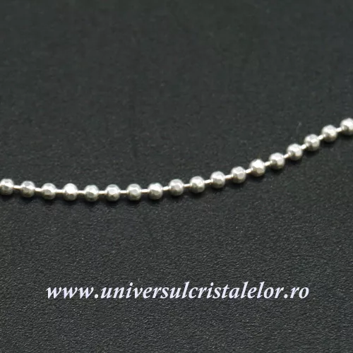 Lantisor Argint model bilute m3 - 40cm Lantisor Argint model bilute m3 - 40cm