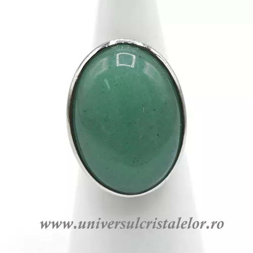 Inel aventurin oval reglabil m5