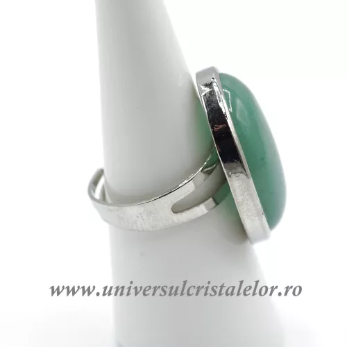 Inel aventurin oval reglabil m5