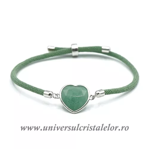 Bratara aventurin inima reglabila 