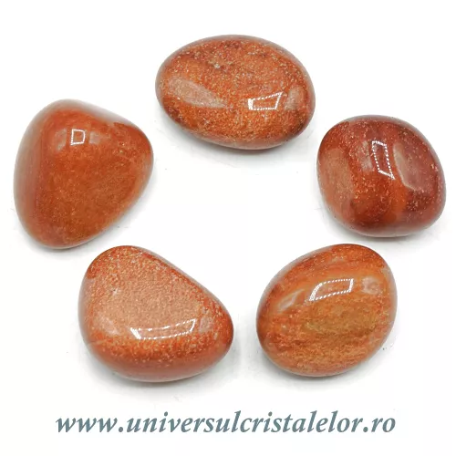 Aventurin rosu piatra rulata Aventurin rosu piatra rulata