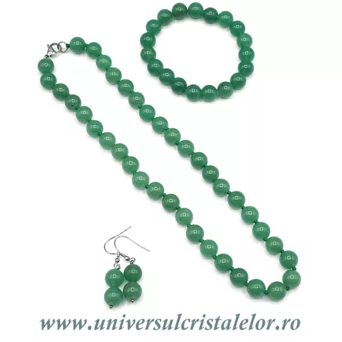 Set bijuterii aventurin 10mm