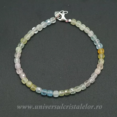 Bratara mixt beril rotund fatetat - 4.2