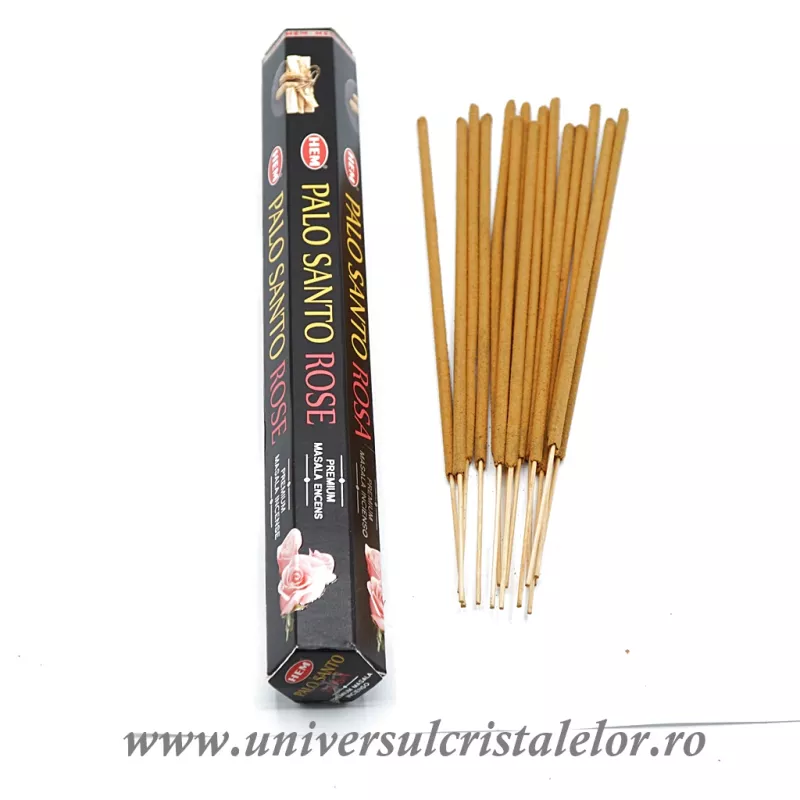 Betisoare parfumate Palo Santo Rose (Hem Premium)