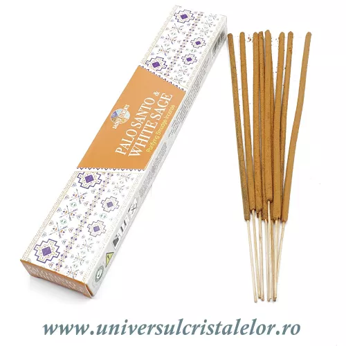 Betisoare parfumate palo santo si salvie alba Betisoare parfumate palo santo si salvie alba