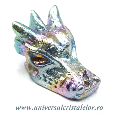 Figurina bismut cap de dragon Figurina bismut cap de dragon