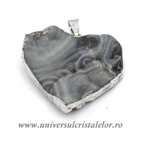 Pandantiv calcedonie inima