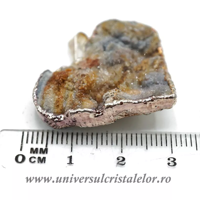 Pandantiv calcedonie inima