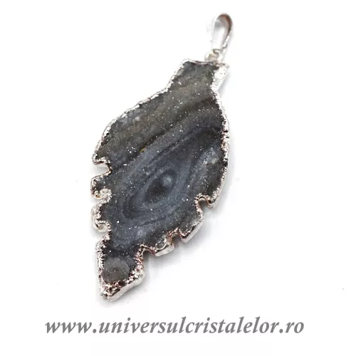 Pandantiv calcedonie frunza