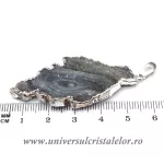 Pandantiv calcedonie frunza