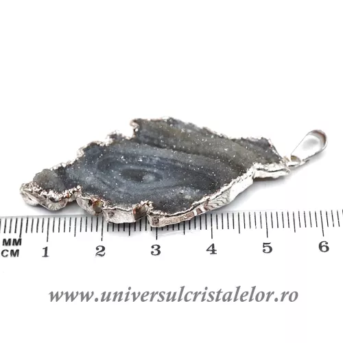 Pandantiv calcedonie frunza