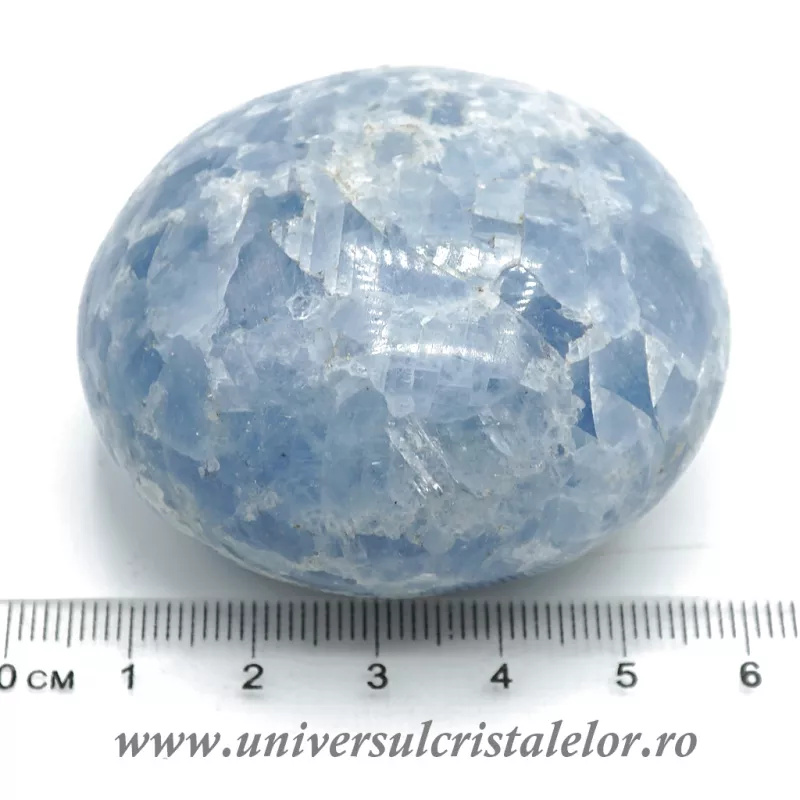 Calcit albastru polisat