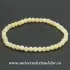 Bratara calcit galben rotund - 4 mm