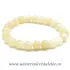 Bratara calcit galben rotund - 8 mm