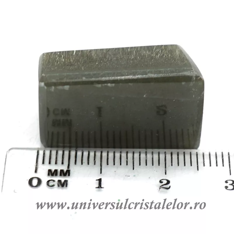 Calcit optic cu rutil unicat m2