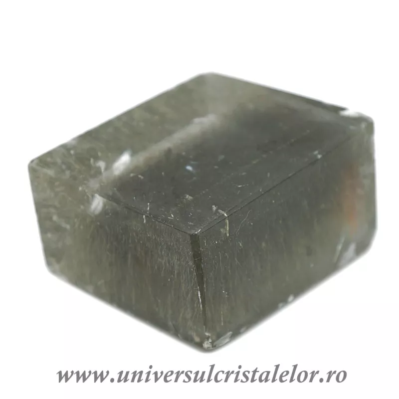 Calcit optic cu rutil unicat m4