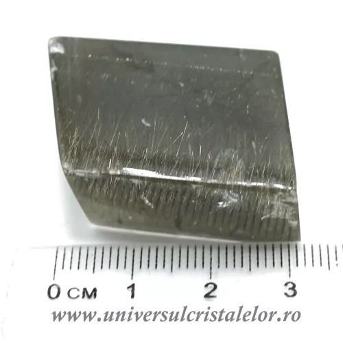 Calcit optic cu rutil unicat m4