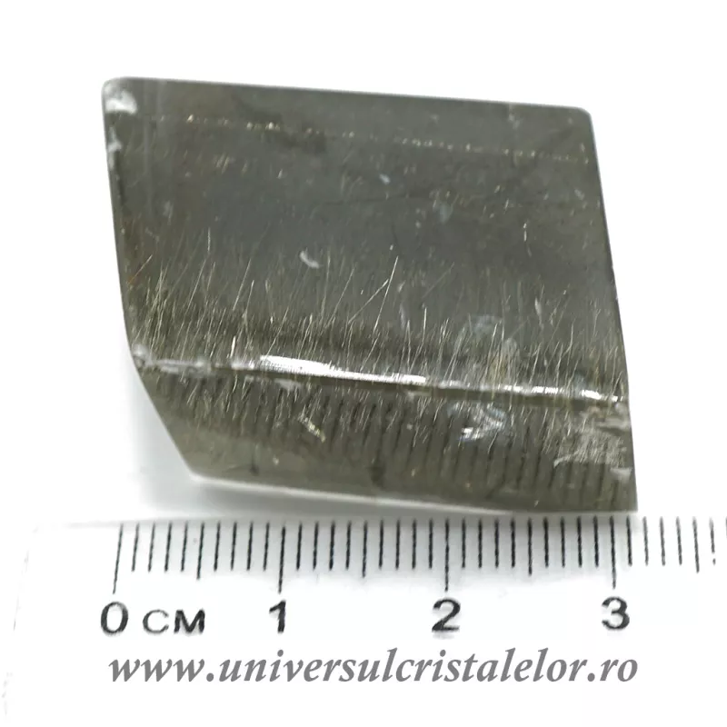 Calcit optic cu rutil unicat m4