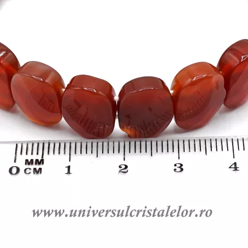 Bratara carneol fatetat