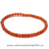 Bratara carneol rotund - 4 mm
