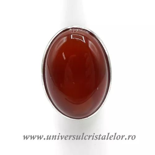 Inel carneol oval reglabil m5