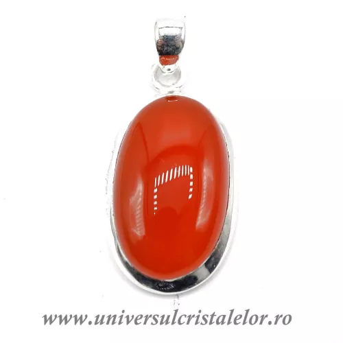 Pandantiv carneol oval unicat