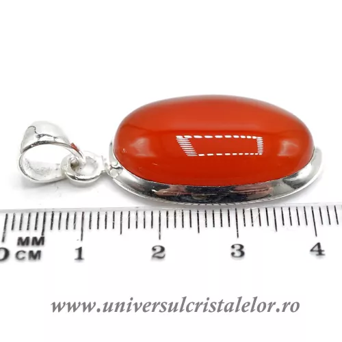 Pandantiv carneol oval unicat