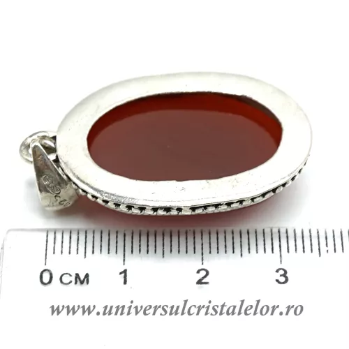 Pandantiv carneol lacrima unicat u2